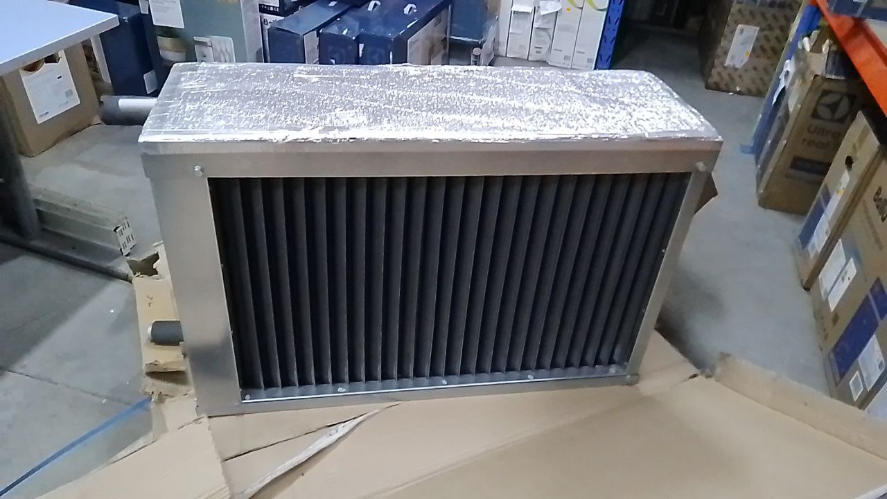 Охладитель водяной для прямоугольных каналов SHUFT WHR-W 800x500-3