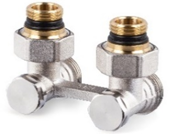 Клапан ниж. подкл. SR, угловой, 1/2", запорный, никель, 0740-1500N0E0